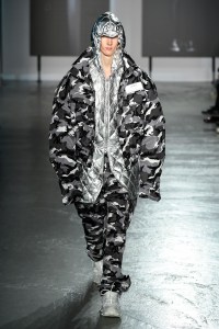 Model on the catwalk