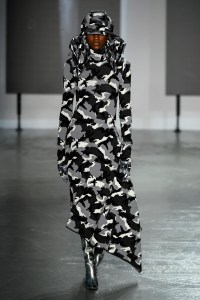 Model on the catwalk