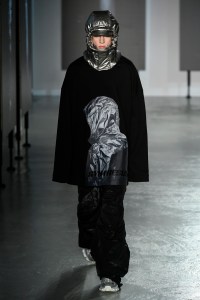 Model on the catwalk