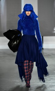Model on the catwalk
