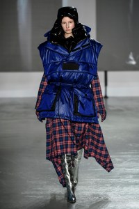 Model on the catwalk