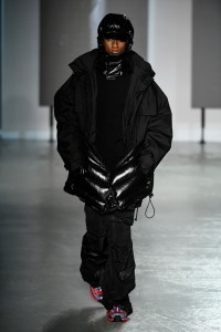 Model on the catwalk