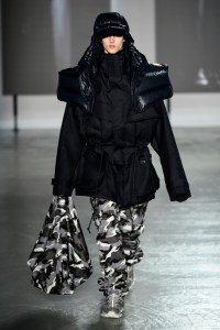 Model on the catwalk