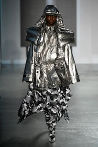 Model on the catwalk
