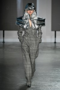 Model on the catwalk