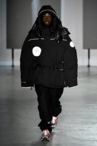 Model on the catwalk