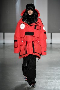 Model on the catwalk