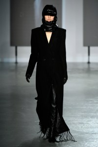 Model on the catwalk