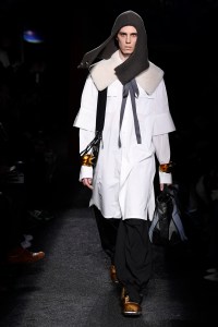 Model on the catwalk