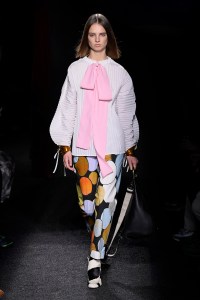 Model on the catwalk