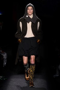 Model on the catwalk