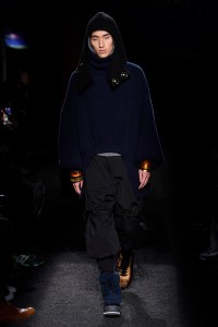 Model on the catwalk