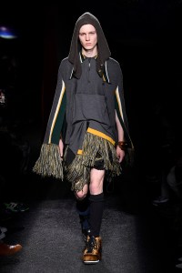 Model on the catwalk