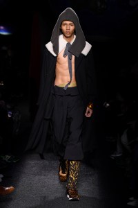 Model on the catwalk
