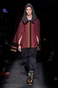 Model on the catwalk