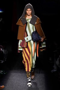 Model on the catwalk