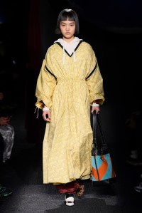 Model on the catwalk