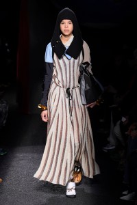 Model on the catwalk
