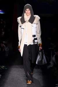 Model on the catwalk