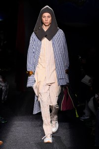 Model on the catwalk