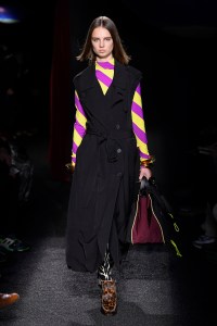 Model on the catwalk