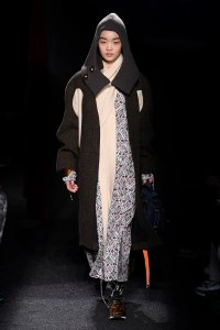 Model on the catwalk