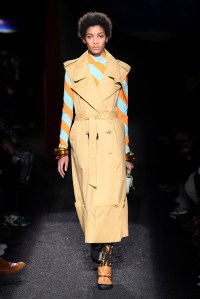 Model on the catwalk