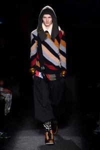 Model on the catwalk