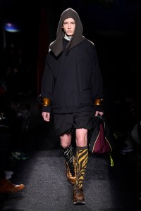 Model on the catwalk