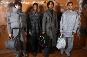 Backstage at Louis Vuitton men's Fall 2019