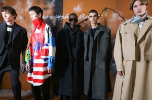 Backstage at Louis Vuitton men's Fall 2019