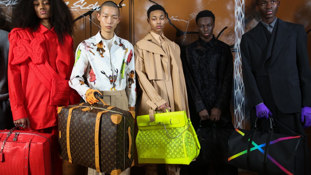 Backstage at Louis Vuitton men's Fall 2019