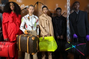 Backstage at Louis Vuitton men's Fall 2019