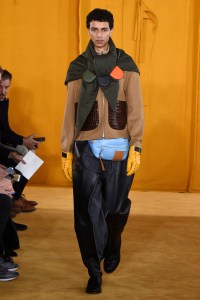 Model on the catwalk