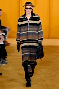Model on the catwalk