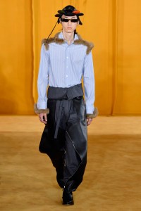 Model on the catwalk