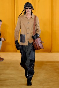 Model on the catwalk