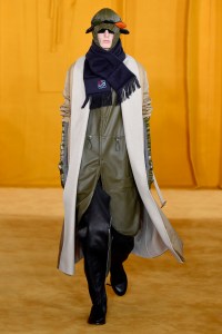 Model on the catwalk