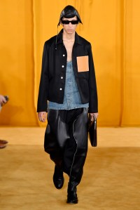 Model on the catwalk