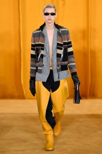 Model on the catwalk