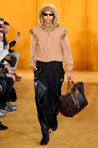 Model on the catwalk