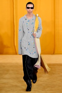 Model on the catwalk