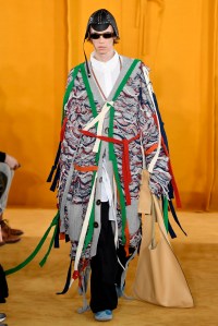 Model on the catwalk