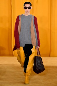 Model on the catwalk