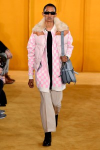 Model on the catwalk