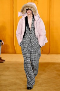 Model on the catwalk