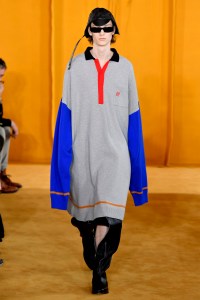Model on the catwalk