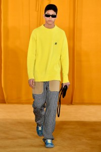 Model on the catwalk
