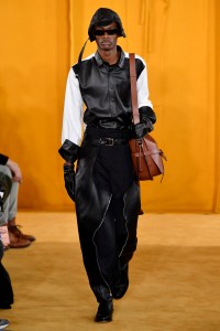 Model on the catwalk