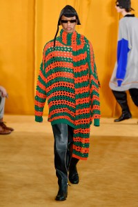 Model on the catwalk